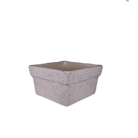 White Square Ceramic Pot